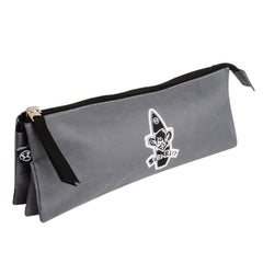 3 Pouch Pencil Case - Grey