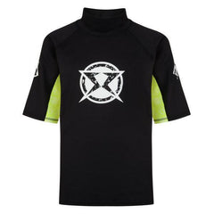 Surf Ratz Adult Surfing Rash Guard Shirt – Black & Yellow