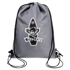 Surf Ratz Board Logo Drawstring Bag – Grey
