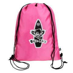 Surf Ratz Board Logo Drawstring Bag – Pink