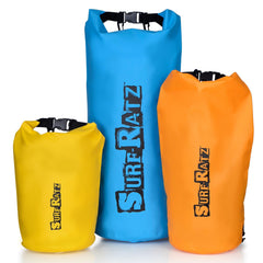 Surf Ratz Waterproof Dry Duffle Bag, Orange 10L Capacity